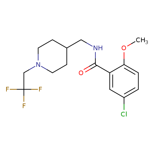 5-chloro-2-methoxy-N-{[1-(2,2,2-trifluoroethyl)piperidin-4-yl]methyl}benzamide