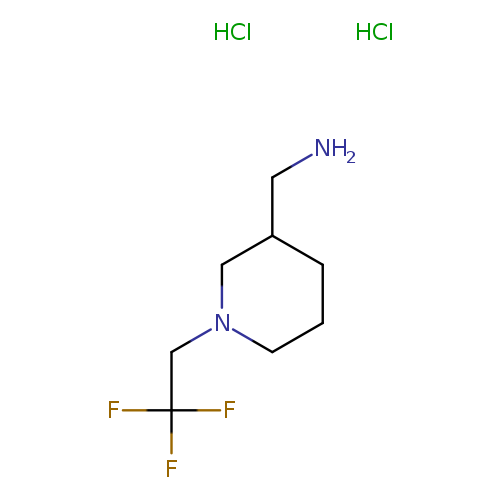 [1-(2,2,2-trifluoroethyl)piperidin-3-yl]methanamine dihydrochloride