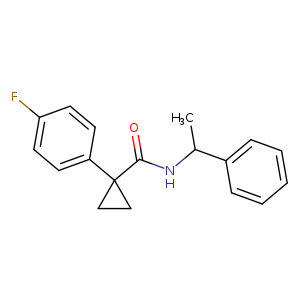 1-(4-fluorophenyl)-N-(1-phenylethyl)cyclopropane-1-carboxamide