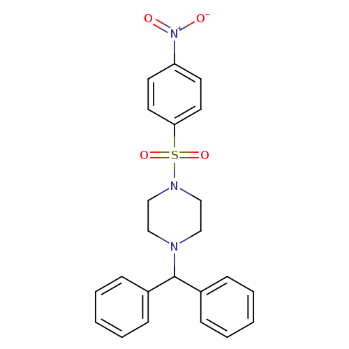 1-(diphenylmethyl)-4-(4-nitrobenzenesulfonyl)piperazine