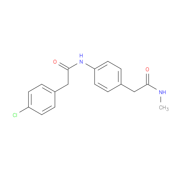 2-{4-[2-(4-chlorophenyl)acetamido]phenyl}-N-methylacetamide