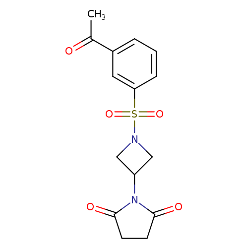 1-[1-(3-acetylbenzenesulfonyl)azetidin-3-yl]pyrrolidine-2,5-dione