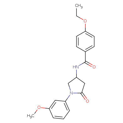 4-ethoxy-N-[1-(3-methoxyphenyl)-5-oxopyrrolidin-3-yl]benzamide