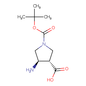 (3S,4R)-4-Amino-1-(tert-butoxycarbonyl)pyrrolidine-3-carboxylic acid