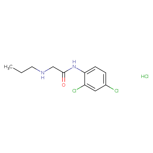 N-(2,4-dichlorophenyl)-2-(propylamino)acetamide hydrochloride