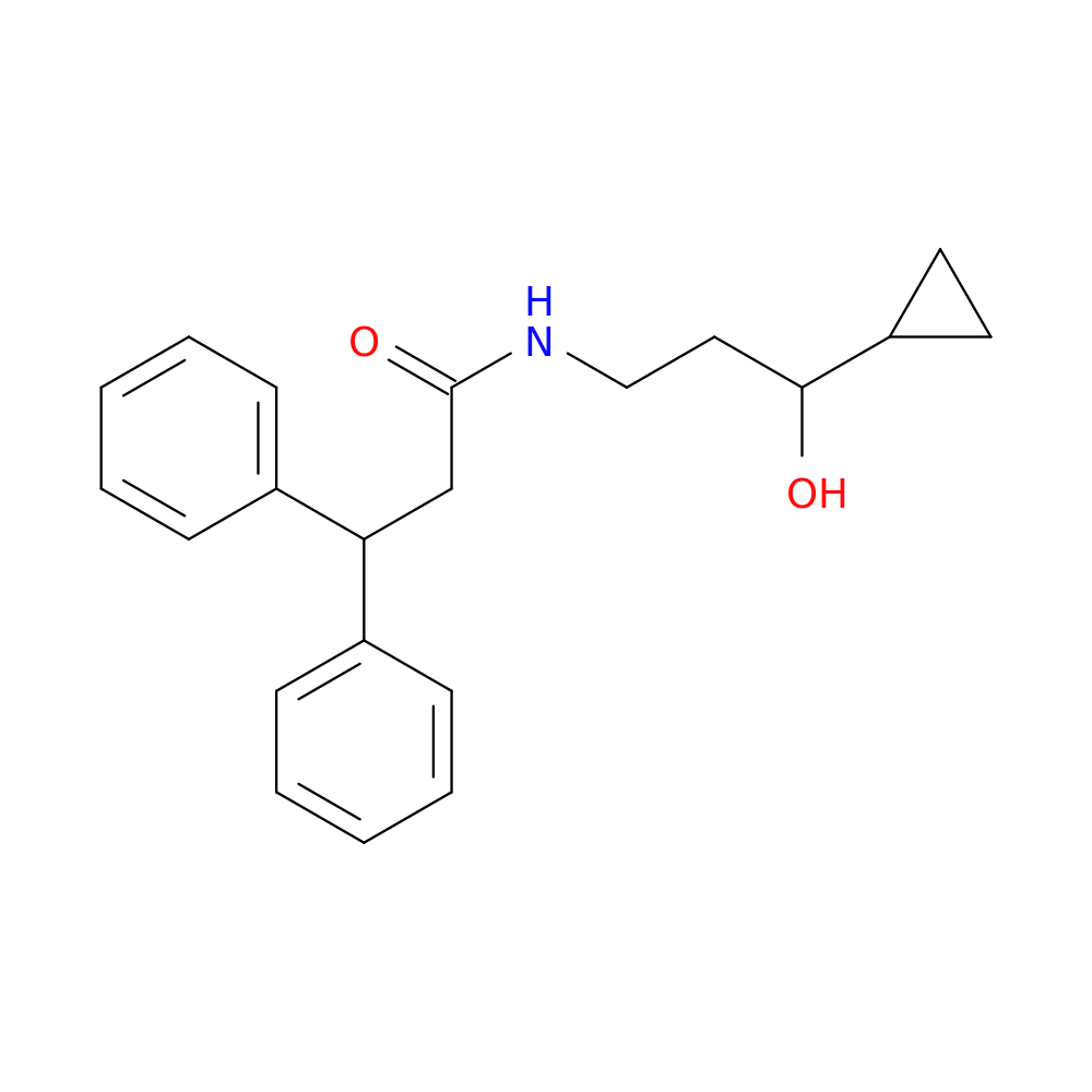 N-(3-cyclopropyl-3-hydroxypropyl)-3,3-diphenylpropanamide