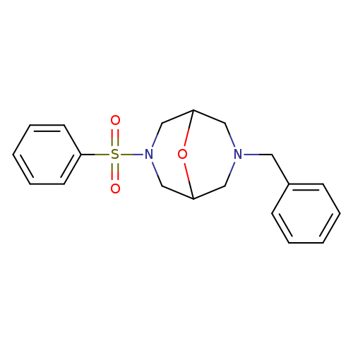 3-(benzenesulfonyl)-7-benzyl-9-oxa-3,7-diazabicyclo[3.3.1]nonane