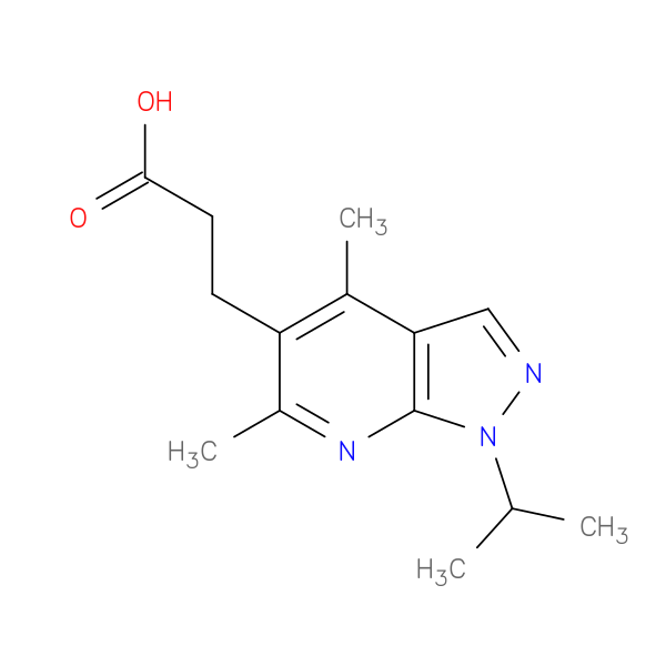 3-[4,6-dimethyl-1-(propan-2-yl)-1H-pyrazolo[3,4-b]pyridin-5-yl]propanoic acid