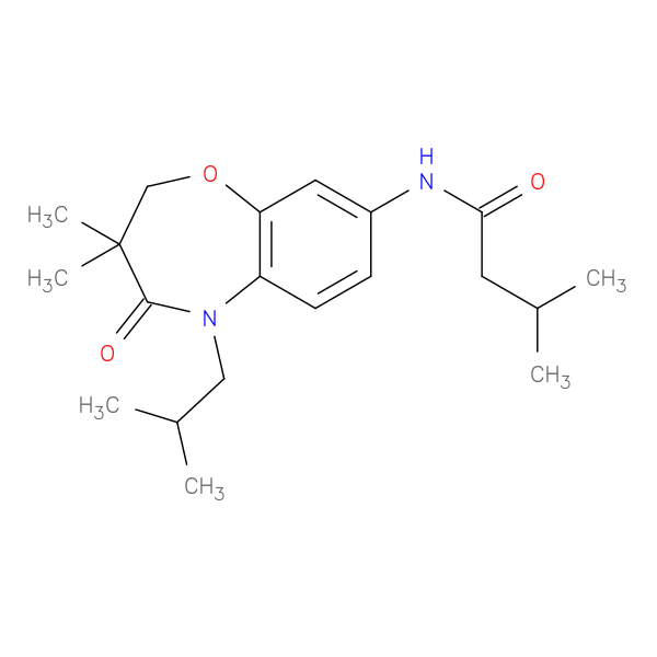 N-[3,3-dimethyl-5-(2-methylpropyl)-4-oxo-2,3,4,5-tetrahydro-1,5-benzoxazepin-8-yl]-3-methylbutanamide