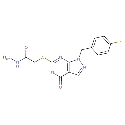 2-({1-[(4-fluorophenyl)methyl]-4-oxo-1H,4H,5H-pyrazolo[3,4-d]pyrimidin-6-yl}sulfanyl)-N-methylacetamide