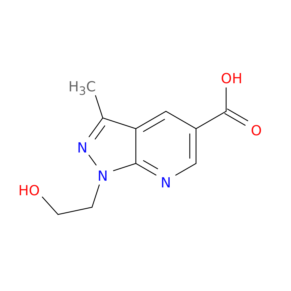 1-(2-Hydroxyethyl)-3-methyl-1H-pyrazolo[3,4-b]pyridine-5-carboxylic acid