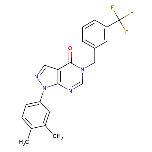1-(3,4-dimethylphenyl)-5-{[3-(trifluoromethyl)phenyl]methyl}-1H,4H,5H-pyrazolo[3,4-d]pyrimidin-4-one