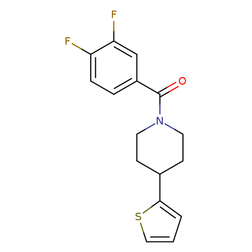 1-(3,4-difluorobenzoyl)-4-(thiophen-2-yl)piperidine