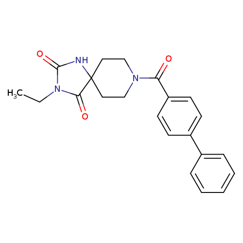 8-{[1,1'-biphenyl]-4-carbonyl}-3-ethyl-1,3,8-triazaspiro[4.5]decane-2,4-dione