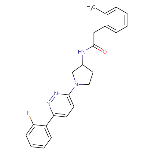 N-{1-[6-(2-fluorophenyl)pyridazin-3-yl]pyrrolidin-3-yl}-2-(2-methylphenyl)acetamide