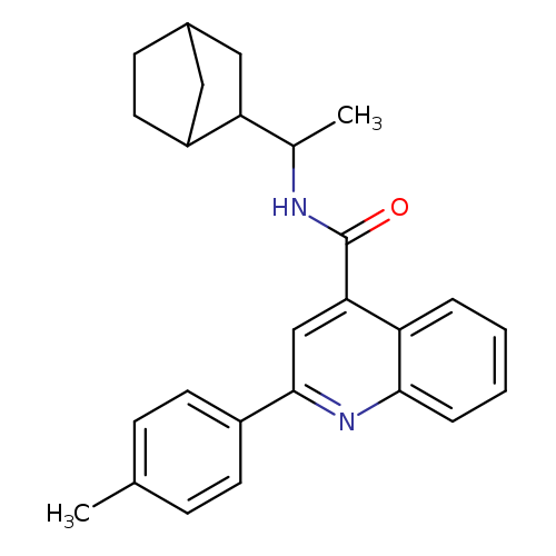 N-(1-bicyclo[2.2.1]hept-2-ylethyl)-2-(4-methylphenyl)-4-quinolinecarboxamide