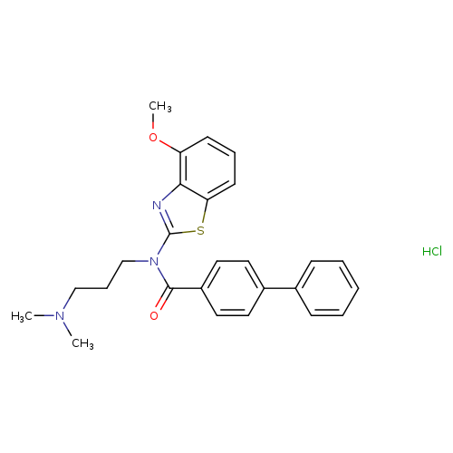 N-[3-(dimethylamino)propyl]-N-(4-methoxy-1,3-benzothiazol-2-yl)-[1,1'-biphenyl]-4-carboxamide hydrochloride