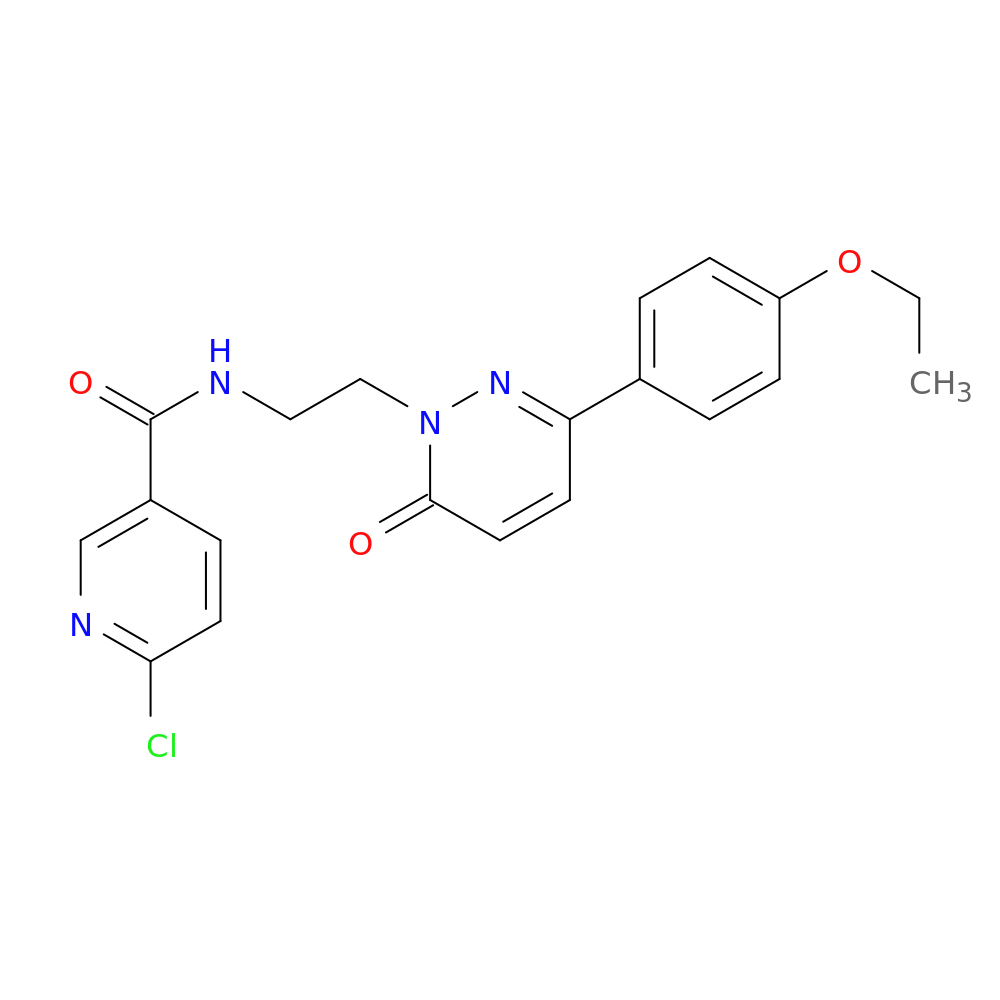 6-chloro-N-{2-[3-(4-ethoxyphenyl)-6-oxo-1,6-dihydropyridazin-1-yl]ethyl}pyridine-3-carboxamide