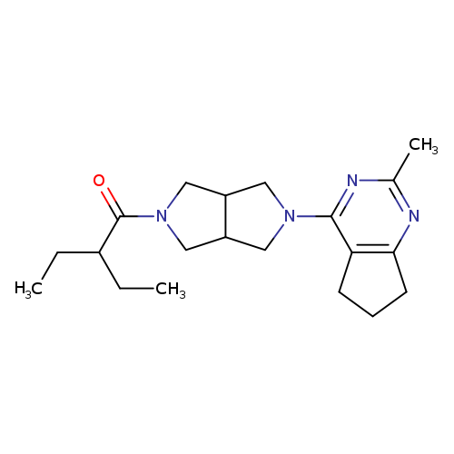 2-ethyl-1-(5-{2-methyl-5H,6H,7H-cyclopenta[d]pyrimidin-4-yl}-octahydropyrrolo[3,4-c]pyrrol-2-yl)butan-1-one