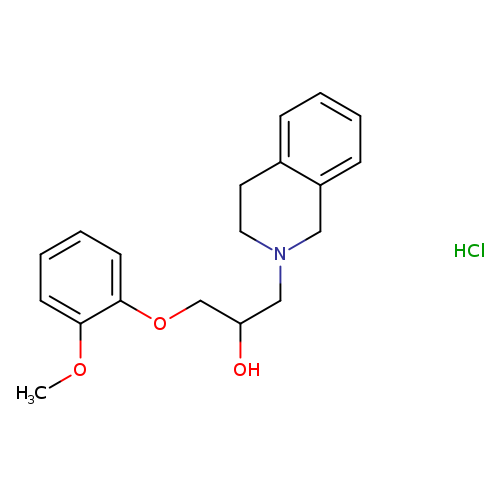 1-(2-methoxyphenoxy)-3-(1,2,3,4-tetrahydroisoquinolin-2-yl)propan-2-ol hydrochloride