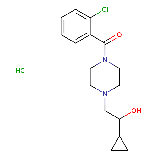 2-[4-(2-chlorobenzoyl)piperazin-1-yl]-1-cyclopropylethan-1-ol hydrochloride
