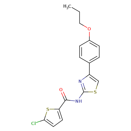 5-chloro-N-[4-(4-propoxyphenyl)-1,3-thiazol-2-yl]thiophene-2-carboxamide