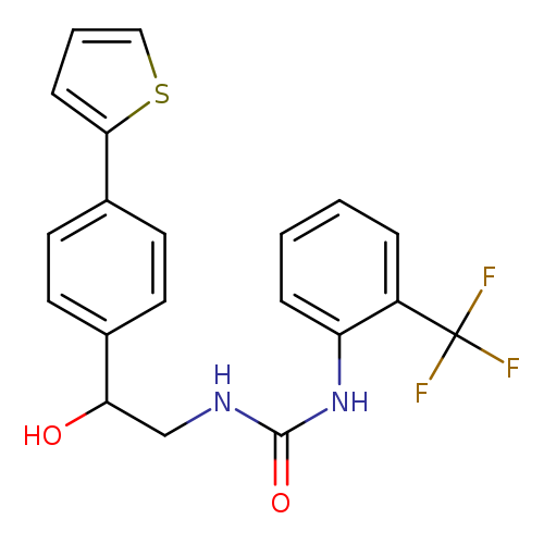 1-{2-hydroxy-2-[4-(thiophen-2-yl)phenyl]ethyl}-3-[2-(trifluoromethyl)phenyl]urea