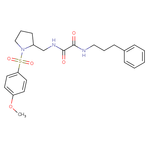 N-{[1-(4-methoxybenzenesulfonyl)pyrrolidin-2-yl]methyl}-N'-(3-phenylpropyl)ethanediamide