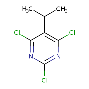 Pyrimidine, 2,4,6-trichloro-5-(1-methylethyl)-