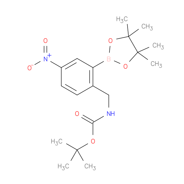 2-(N-BOC-Aminomethyl)-5-nitrophenylboronic acid pinacol ester