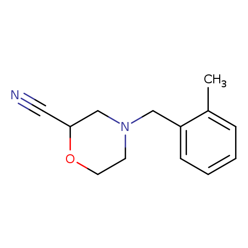 4-[(2-methylphenyl)methyl]morpholine-2-carbonitrile