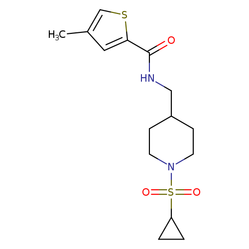 N-{[1-(cyclopropanesulfonyl)piperidin-4-yl]methyl}-4-methylthiophene-2-carboxamide
