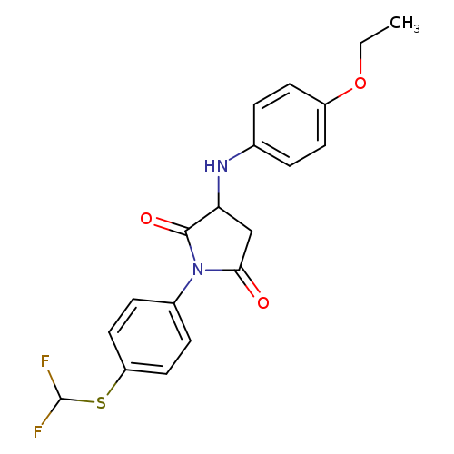 1-{4-[(difluoromethyl)sulfanyl]phenyl}-3-[(4-ethoxyphenyl)amino]pyrrolidine-2,5-dione