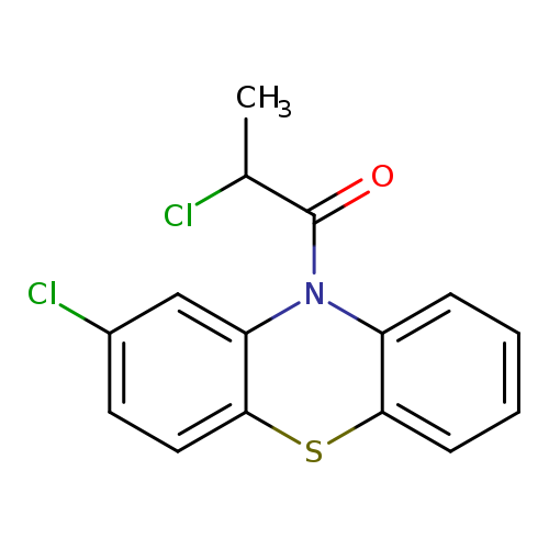 2-chloro-1-(2-chloro-10H-phenothiazin-10-yl)propan-1-one