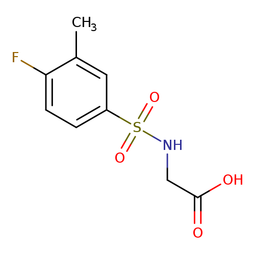N-[(4-FLUORO-3-METHYLPHENYL)SULFONYL]GLYCINE