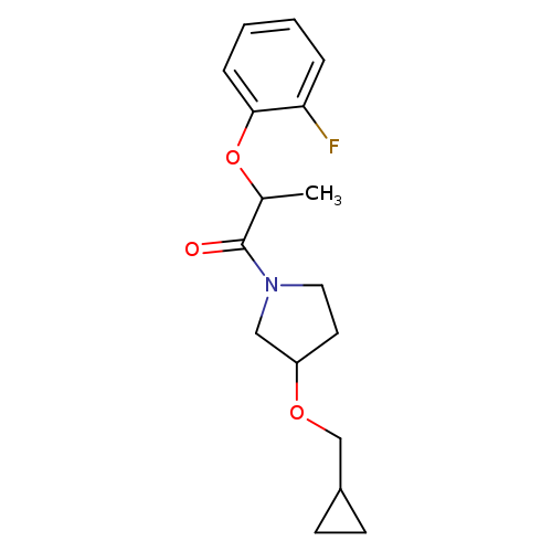 1-[3-(cyclopropylmethoxy)pyrrolidin-1-yl]-2-(2-fluorophenoxy)propan-1-one