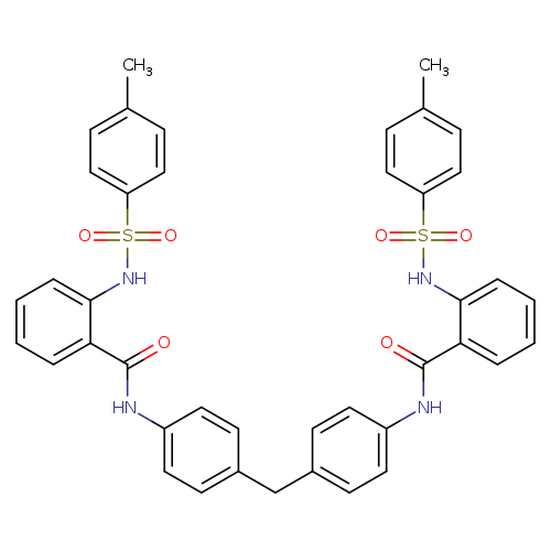 2-(4-methylbenzenesulfonamido)-N-[4-({4-[2-(4-methylbenzenesulfonamido)benzamido]phenyl}methyl)phenyl]benzamide
