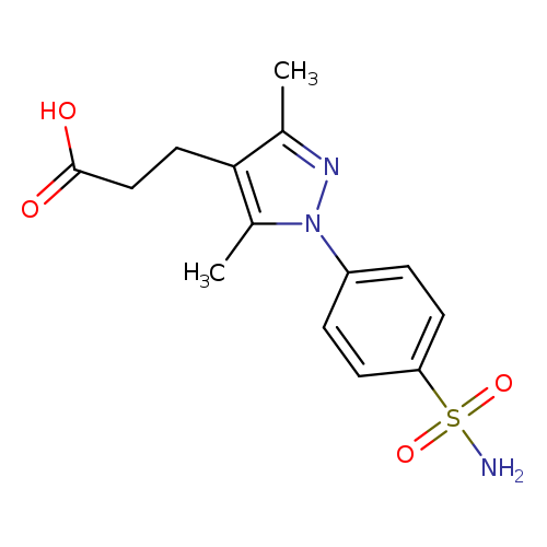 3-[3,5-dimethyl-1-(4-sulfamoylphenyl)-1H-pyrazol-4-yl]propanoic acid