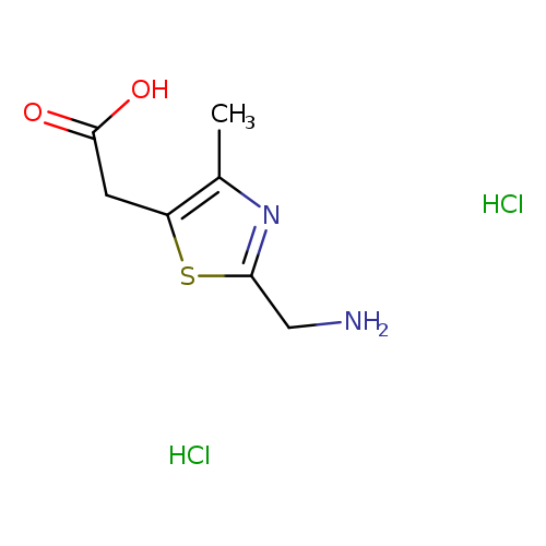 2-[2-(aminomethyl)-4-methyl-1,3-thiazol-5-yl]acetic acid dihydrochloride
