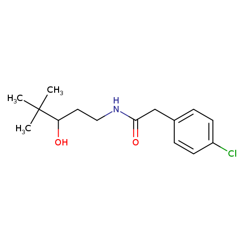2-(4-chlorophenyl)-N-(3-hydroxy-4,4-dimethylpentyl)acetamide