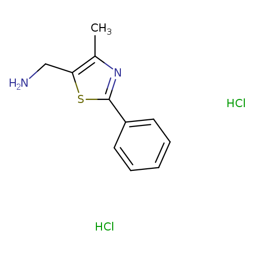 (4-methyl-2-phenyl-1,3-thiazol-5-yl)methanamine dihydrochloride