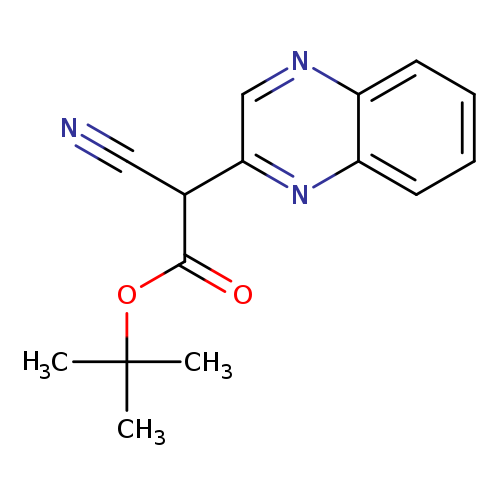 tert-butyl2-cyano-2-(quinoxalin-2-yl)acetate