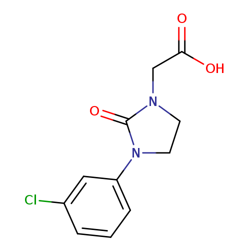 2-[3-(3-chlorophenyl)-2-oxoimidazolidin-1-yl]acetic acid