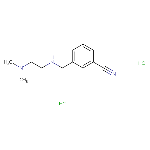 3-({[2-(dimethylamino)ethyl]amino}methyl)benzonitrile dihydrochloride