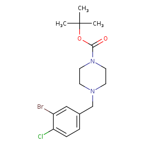 4-(4-BOC-Piperazino)methyl-2-bromo-1-chlorobenzene