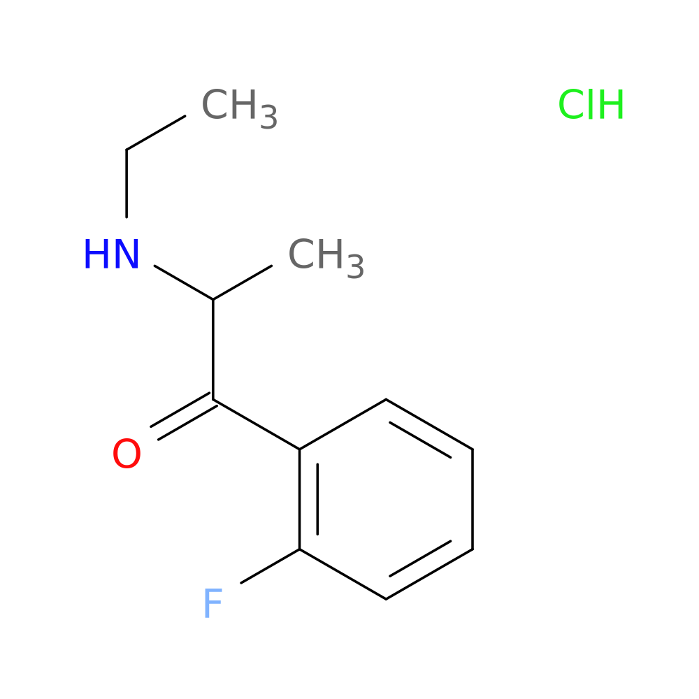 2-(ethylamino)-1-(2-fluorophenyl)propan-1-one,monohydrochloride