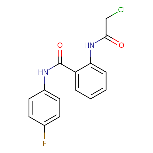 2-(2-chloroacetamido)-N-(4-fluorophenyl)benzamide