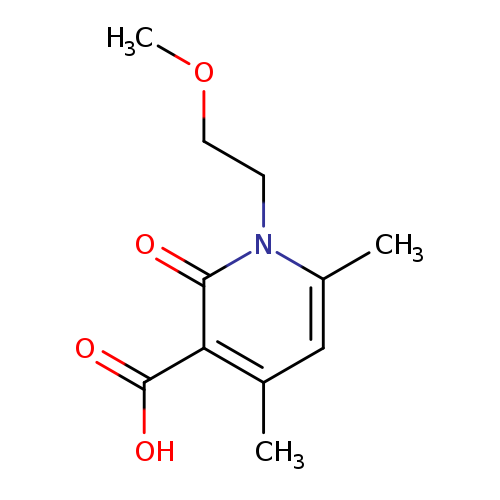 1-(2-Methoxyethyl)-4,6-dimethyl-2-oxo-1,2-dihydropyridine-3-carboxylic acid