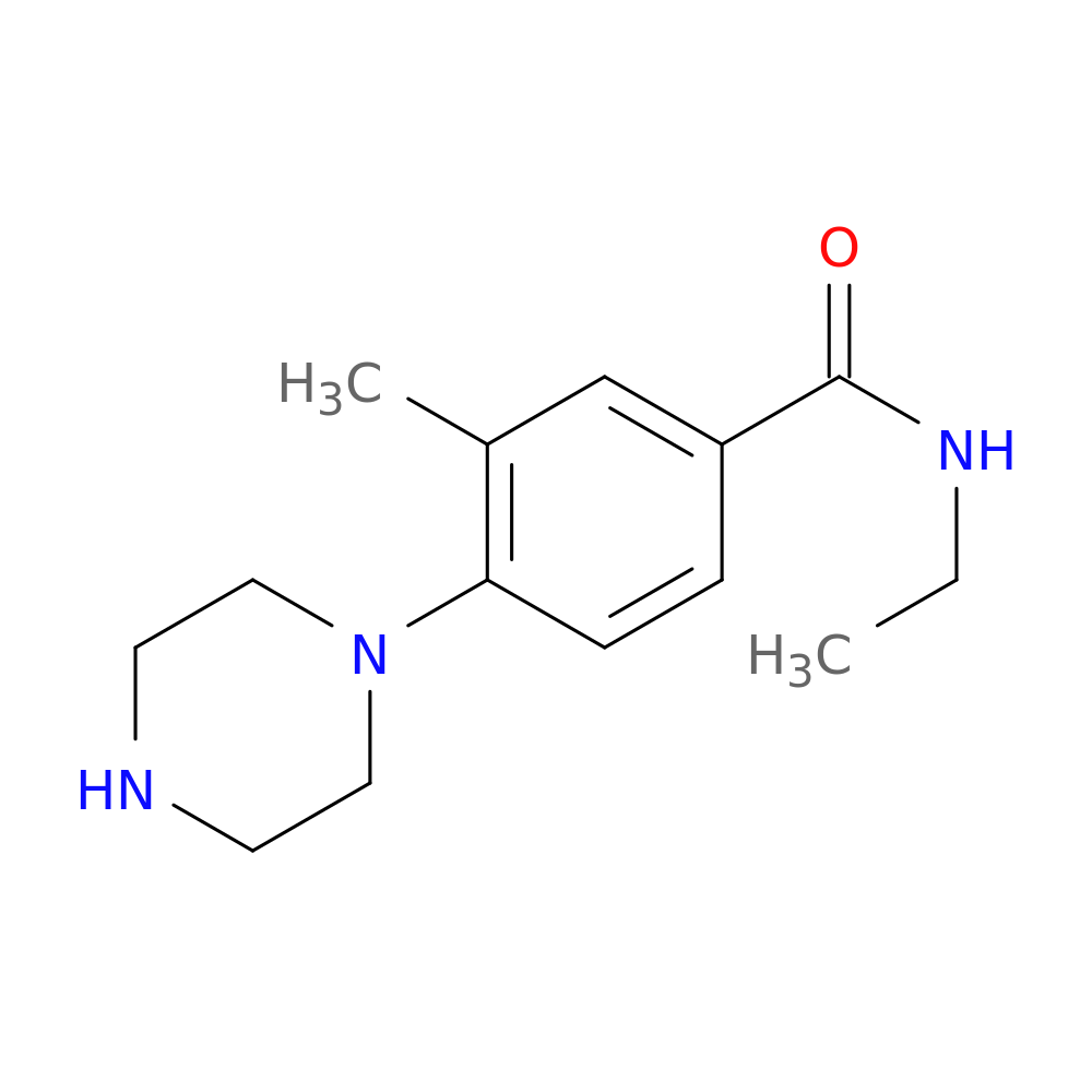 N-Ethyl-3-methyl-4-(piperazin-1-yl)benzamide