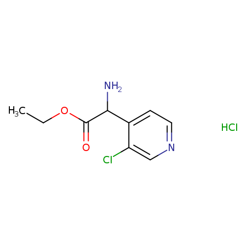 Ethyl 2-amino-2-(3-chloropyridin-4-yl)acetate hydrochloride